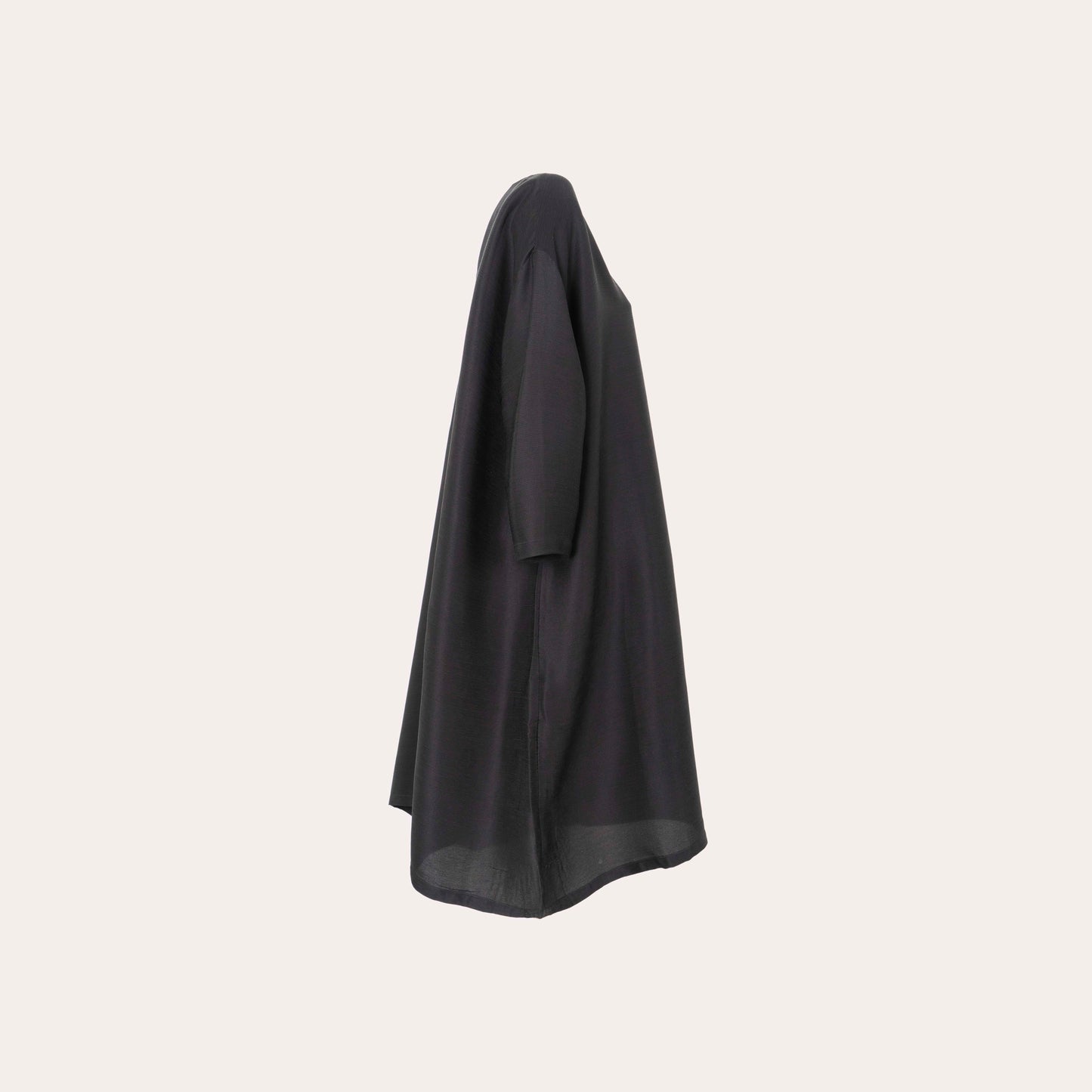 Wide line neck dress