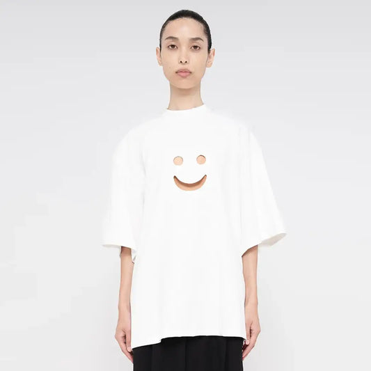 White Smiley Tee
