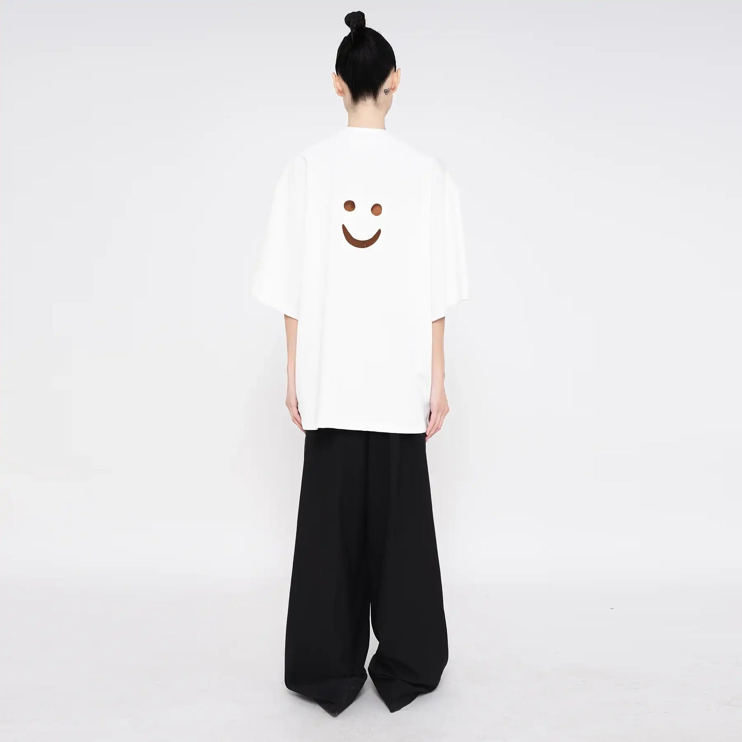 White Smiley Tee