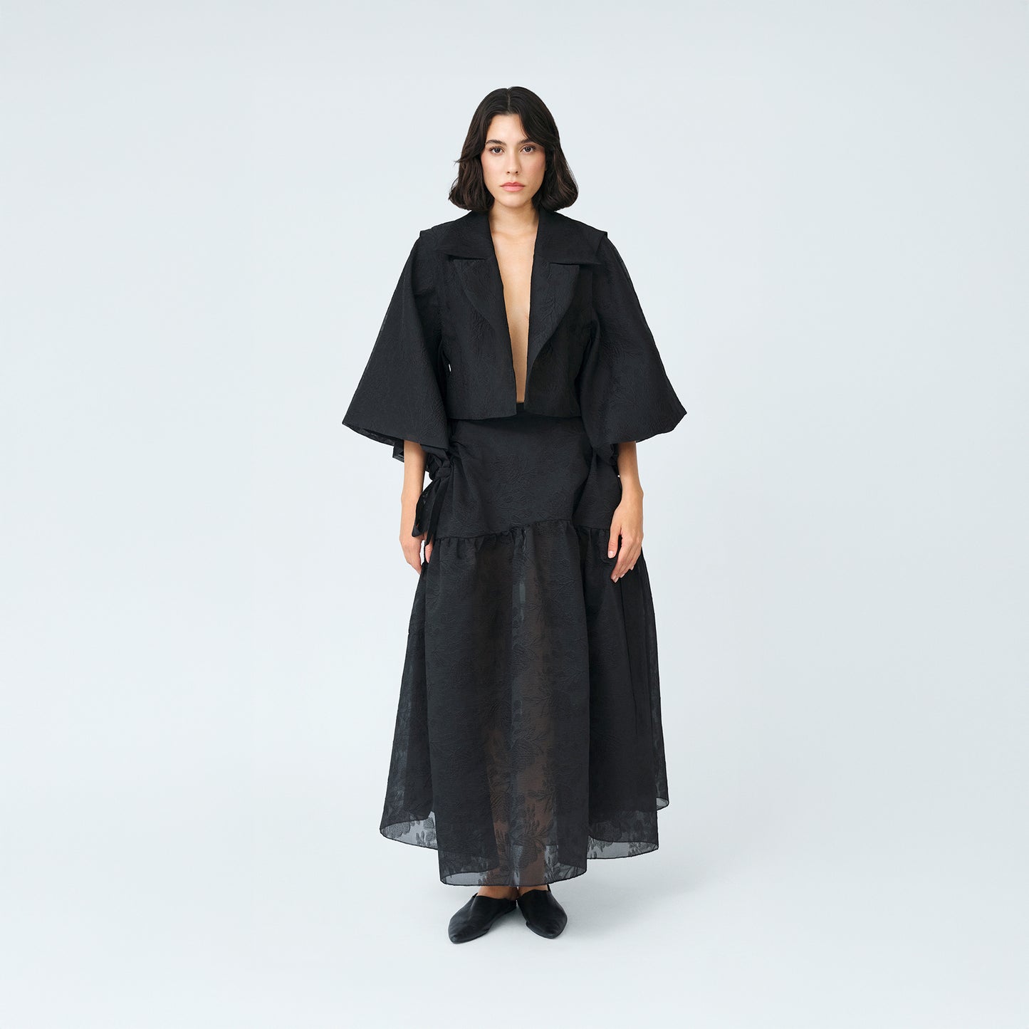 Black Textured Jacket