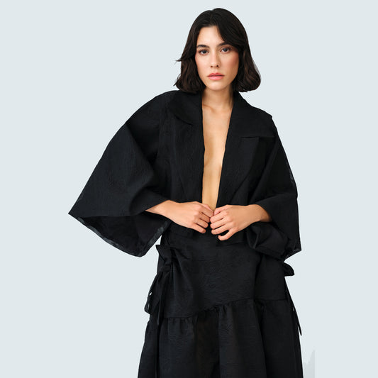 Black Textured Jacket