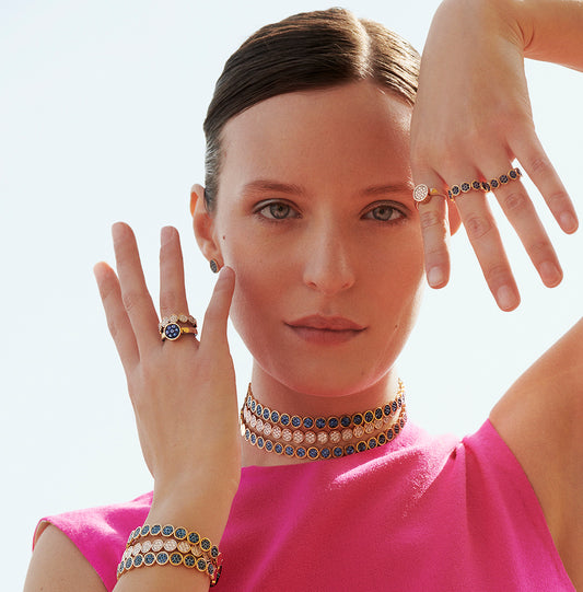 Ring Paillettes Gold