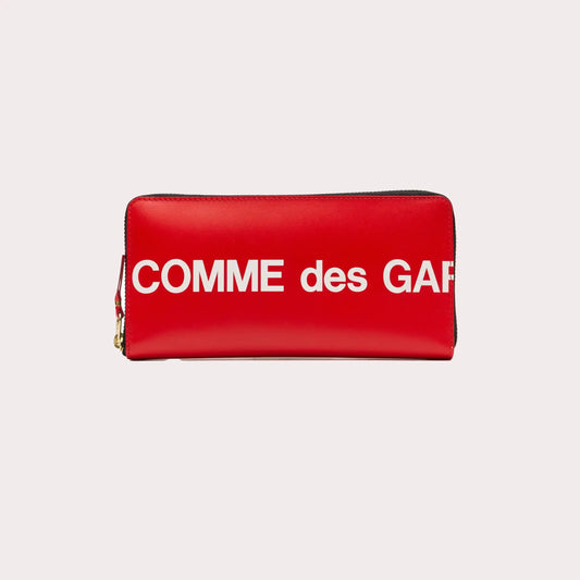 CDG Huge Logo Wallet - Red