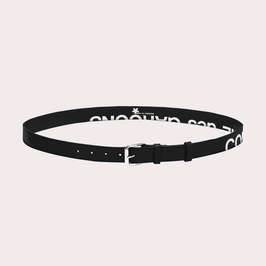 Comme des Garçons Logo Buckle Leather Belt