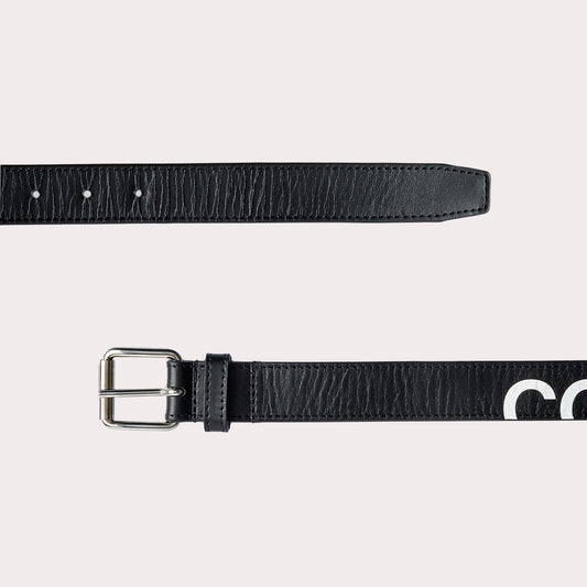Comme des Garçons Logo Buckle Leather Belt