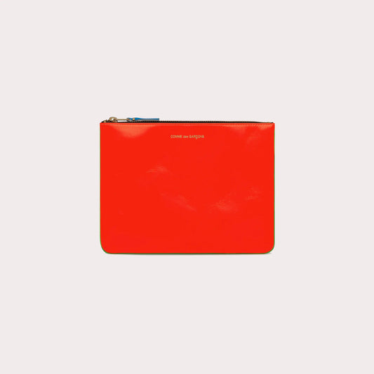 CDG Super Fluo Wallet - Green/Orange