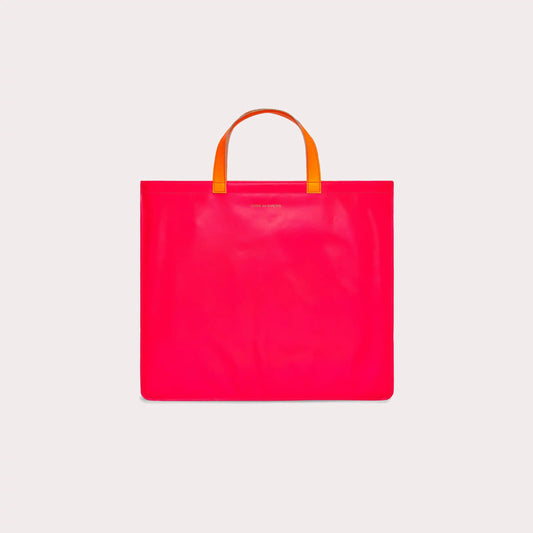 CDG Super Fluo Tote Bag - Pink/Yellow