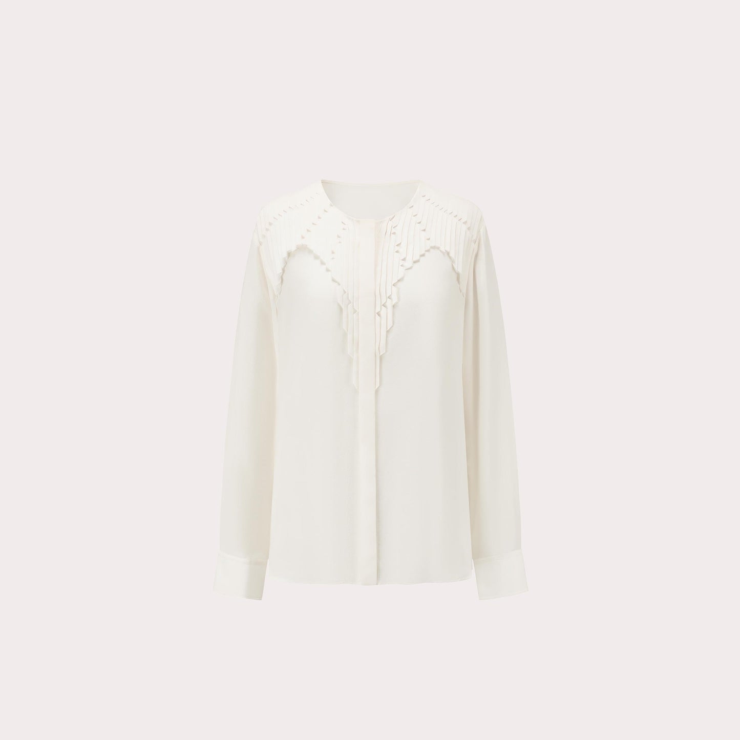 Silk Pleated Shirt
