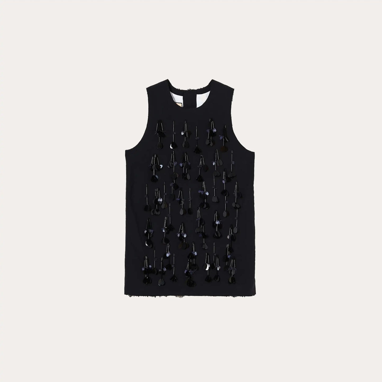 Top with sequin embroidery