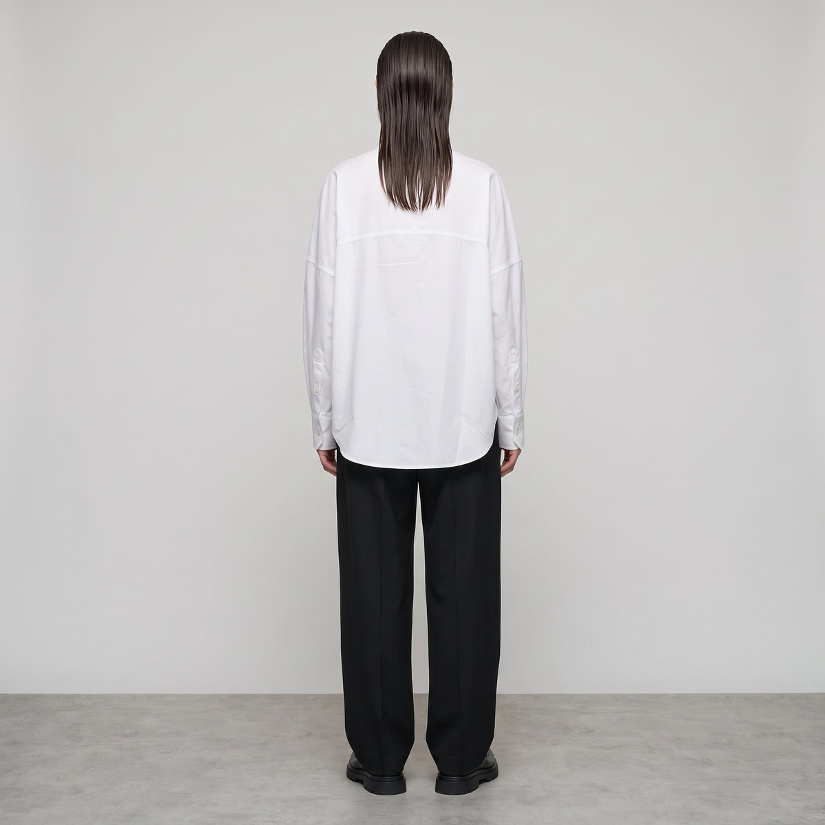 Oversized Cotton Button-Down Shirt