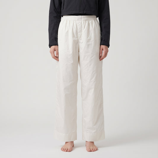 Minimalist Wide-Leg White Trousers