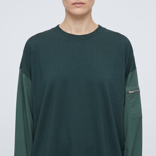 Utility Sleeve Green T-Shirt