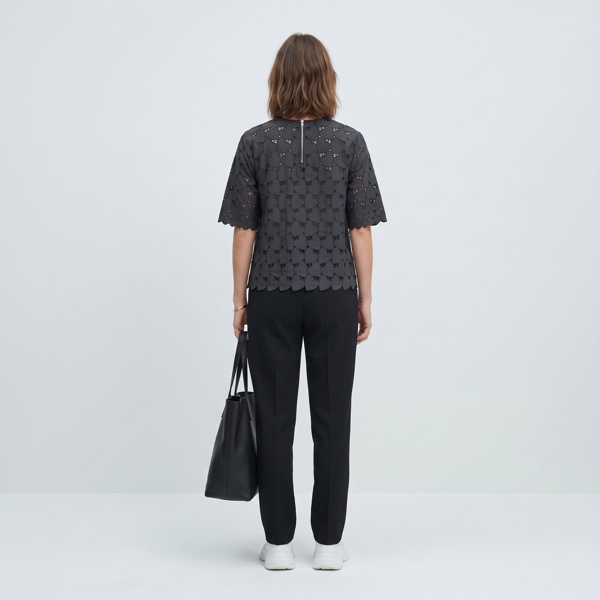 STELLA MCCARTNEY Heart Cutout Eyelet Top - view 5