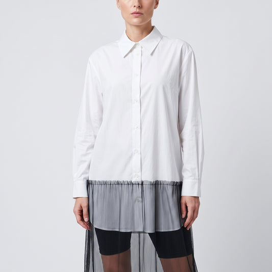 Hybrid Tulle Shirt Dress