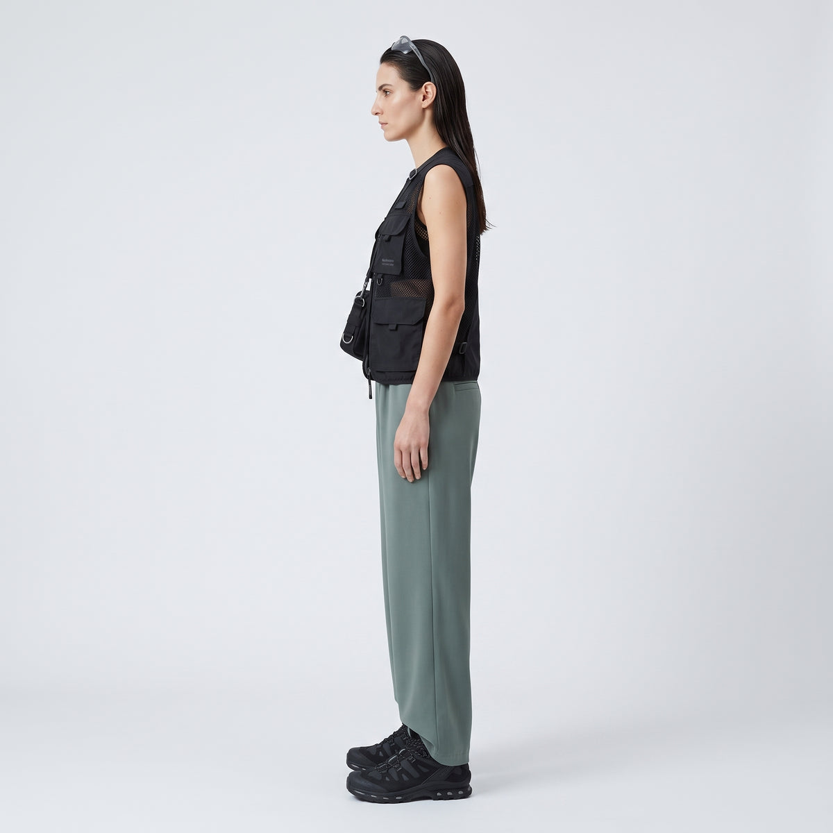 Wide-Leg Drapey Trousers