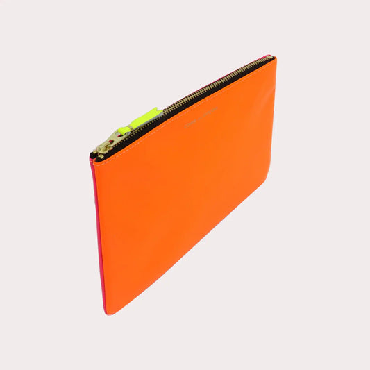 CDG Super Fluo Wallet - Orange/Pink