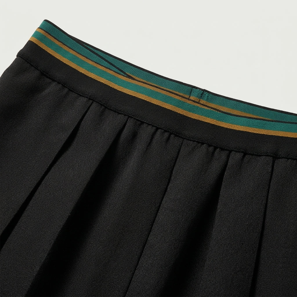 PLAN C Striped Waistband Wide Leg Trousers - view 6