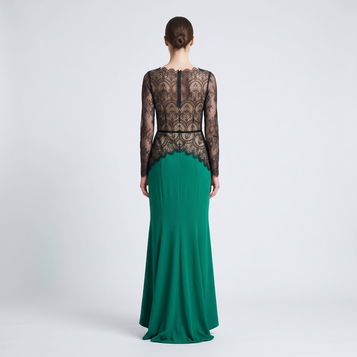 Lace Bodice Emerald Gown