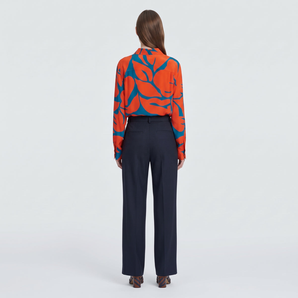 Bold Floral Print Button Shirt