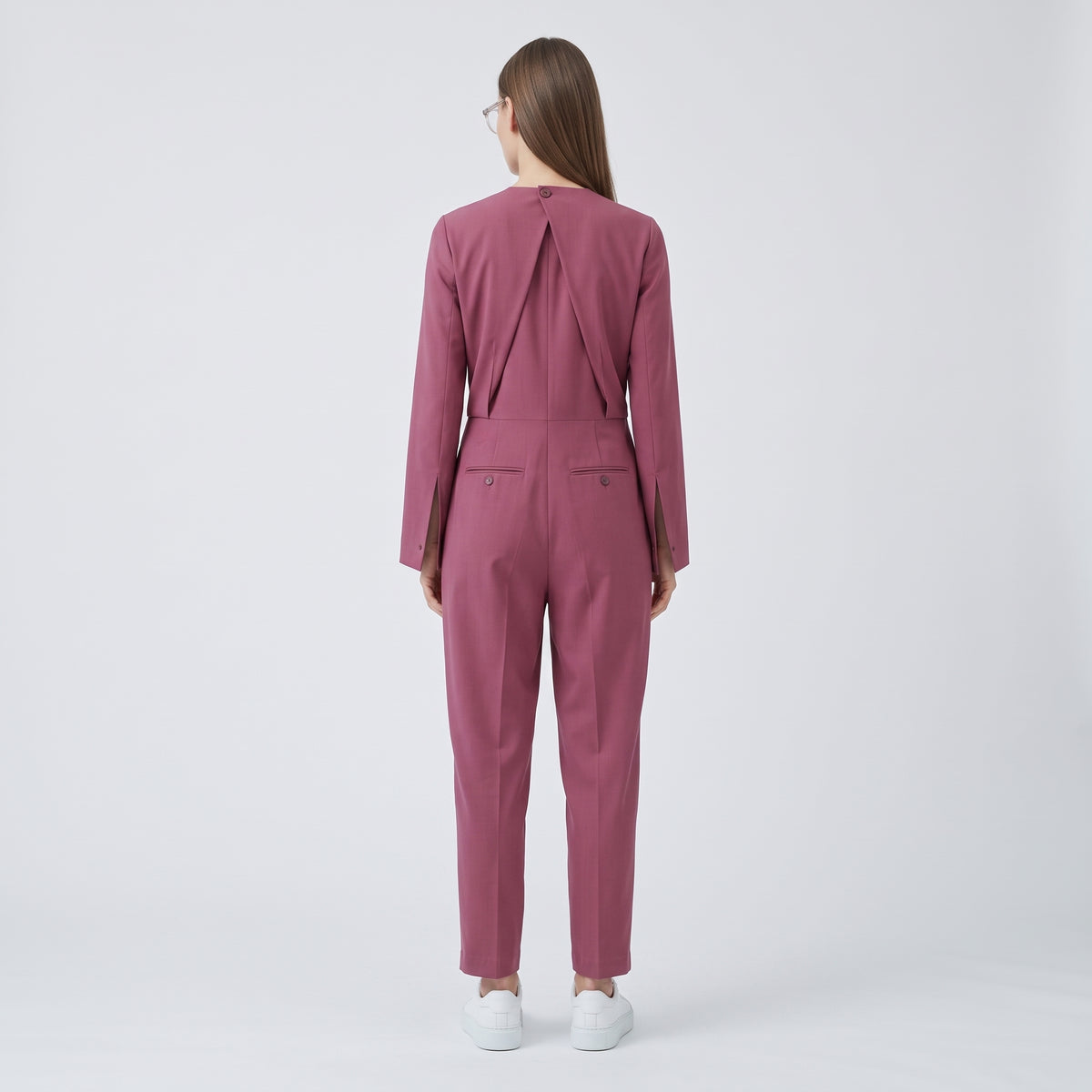 HYKE Elegant Long Sleeve Tailored Jumpsuit - view 5