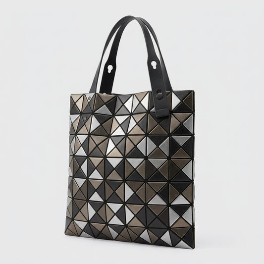 Geometric Metallic Tote Bag