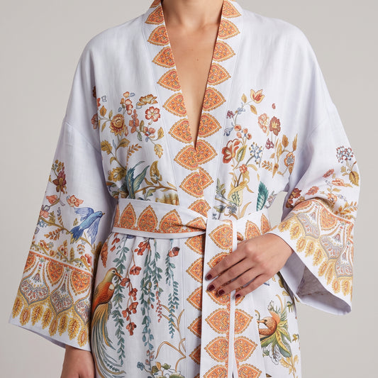ETRO Floral Print Belted Kimono - view 2