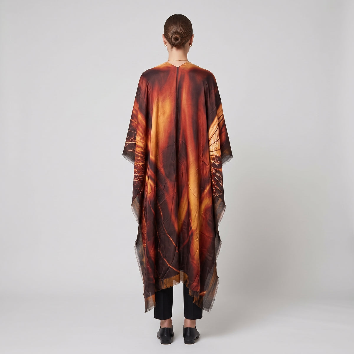 MAISON PASSAGE Dandelion Print Long Kimono - view 5