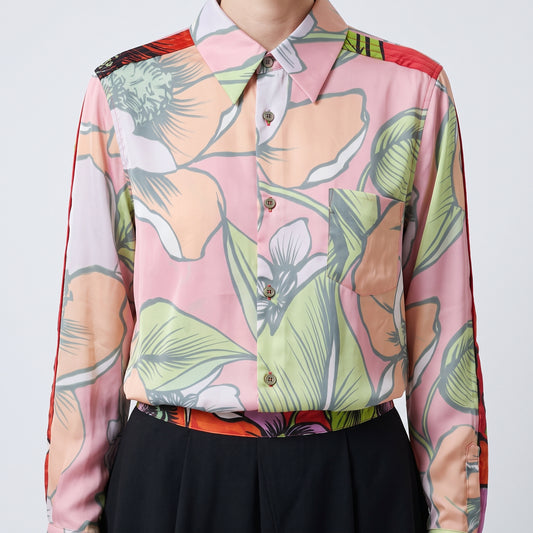 COMME DES GARCONS Multicolor Floral Long Sleeve Shirt - view 2
