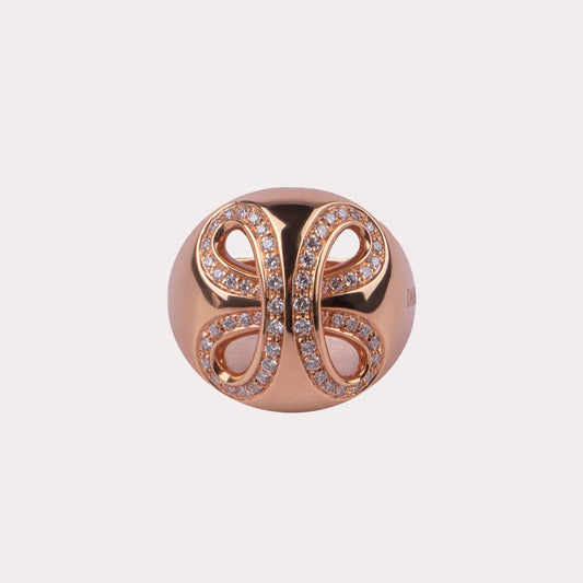 Rose Gold Ring with Diamonds