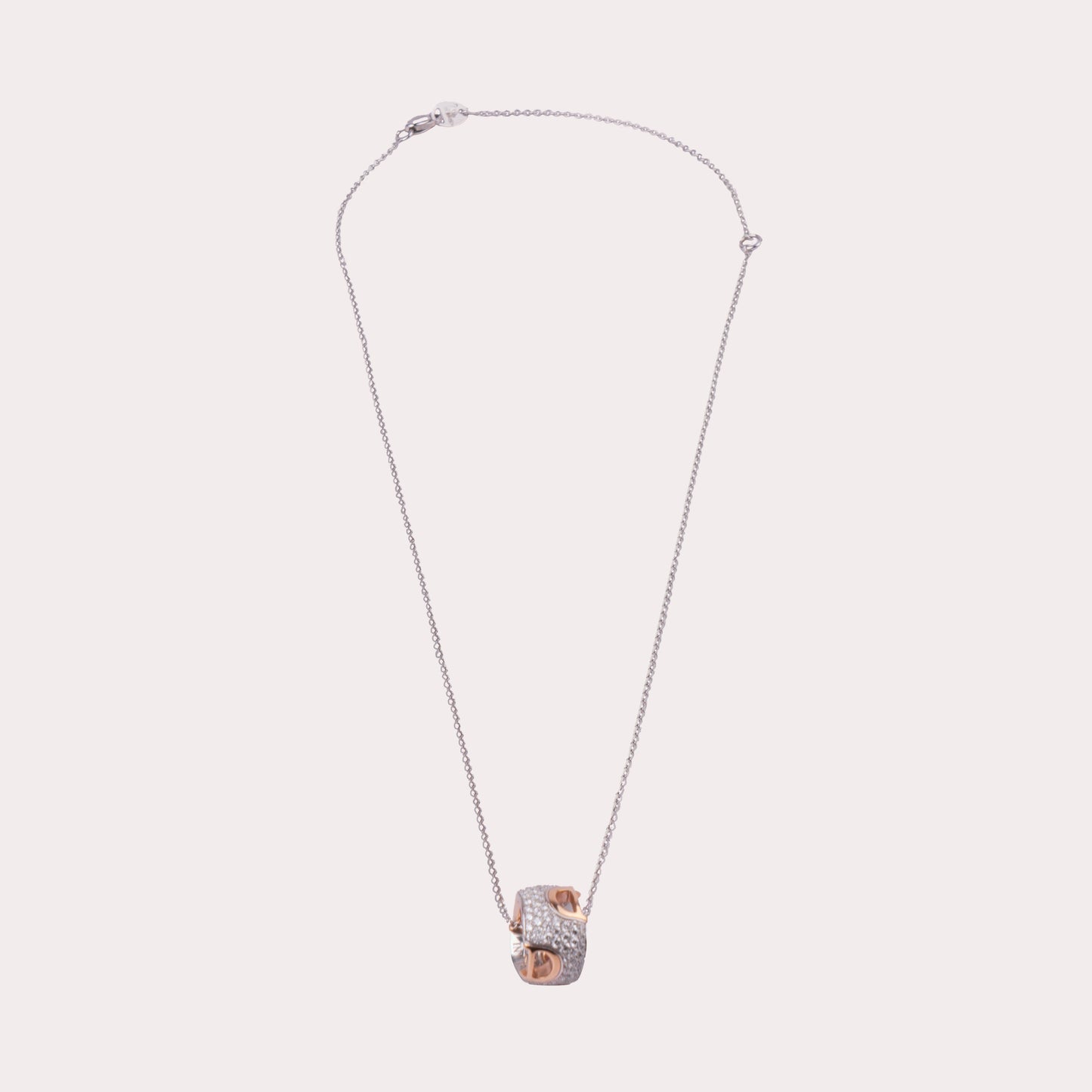 White and Yellow Gold Necklace