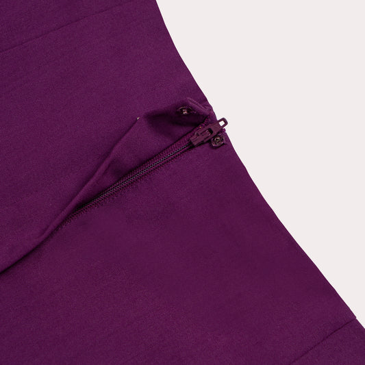 Cropped Flowy High-Waisted Pants