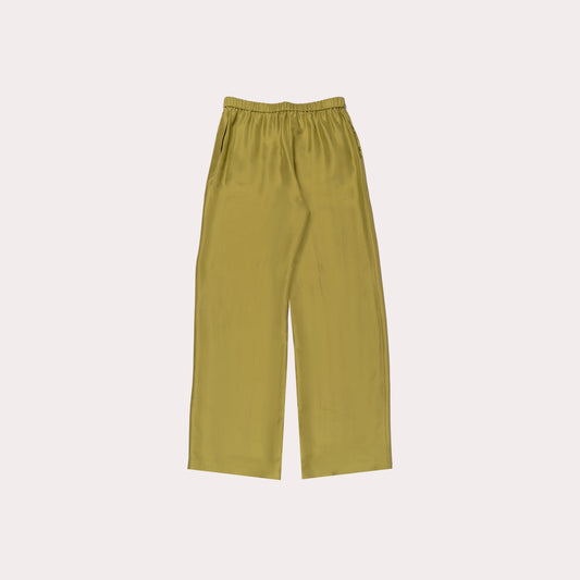 Silk Wide-Leg Pants