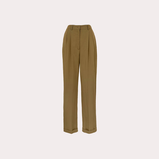 Pleated High Waisted Pants