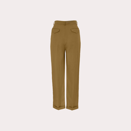 Pleated High Waisted Pants