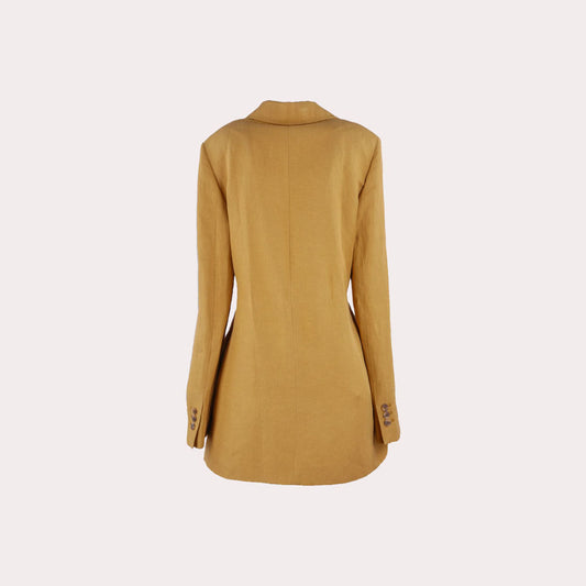 Linen and Silk-Blend Twill Blazer