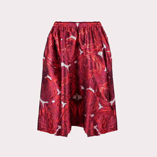 Ruffle Printed Skirt