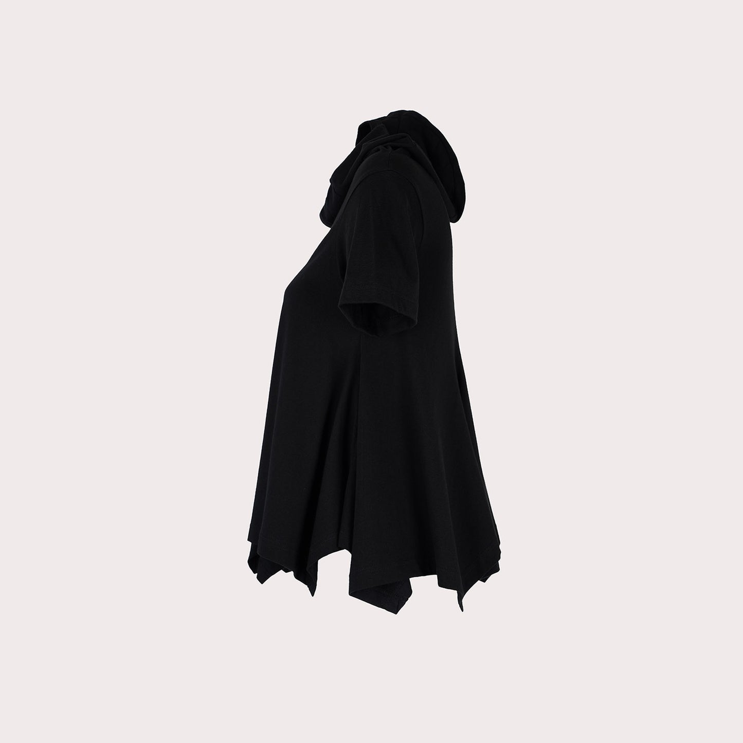 Ruffled Hooded Top
