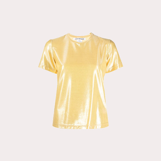 Metallic Effect Crewneck T-Shirt