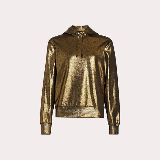 High-Shine Cotton Hoodie