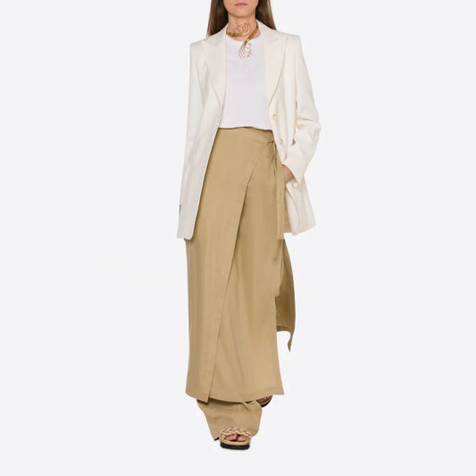 Wrap Skirt in Linen and Viscose