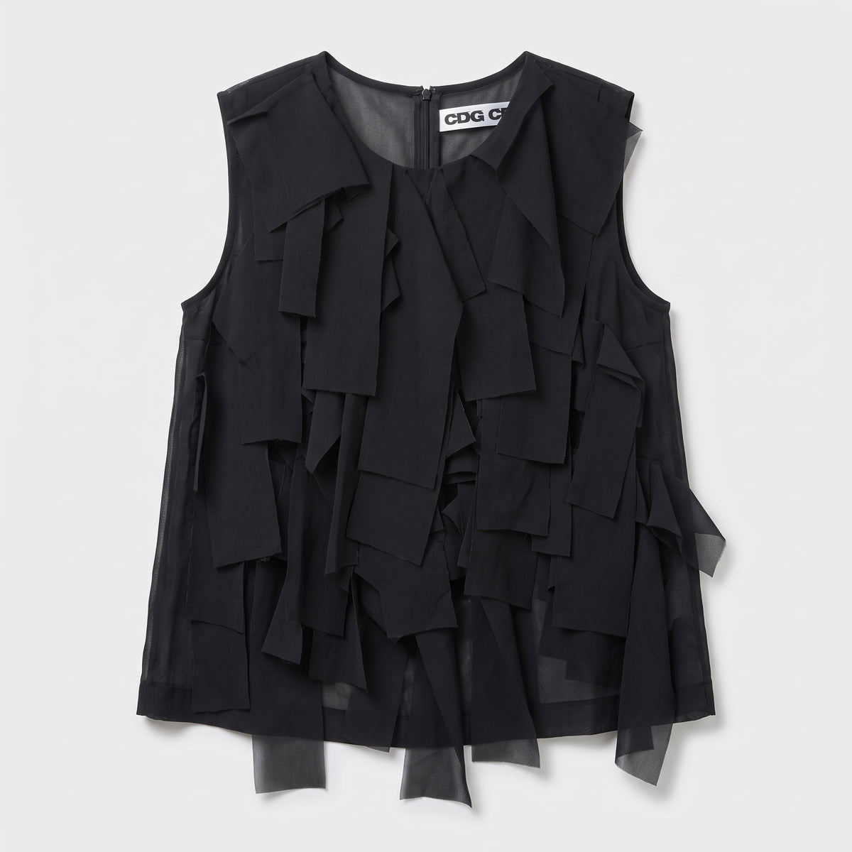 CDG CDG Sleeveless Layered Ribbon Top