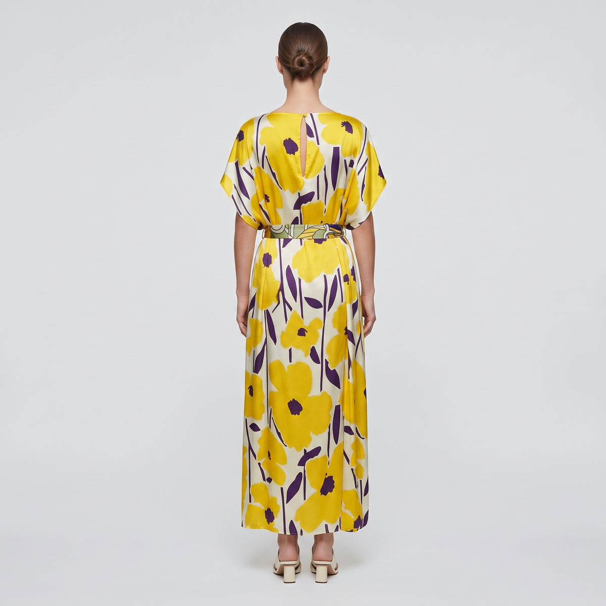 MAISON PASSAGE Yellow Multi Printed Midi Dress - view 5