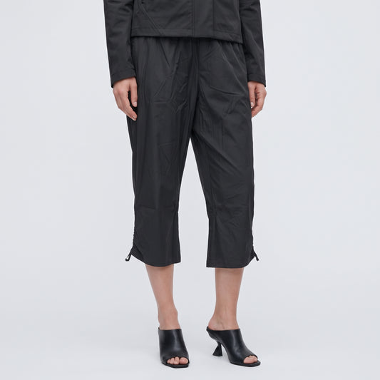 SALLIE SAHNE Ruched Hem Cropped Pants - view 2