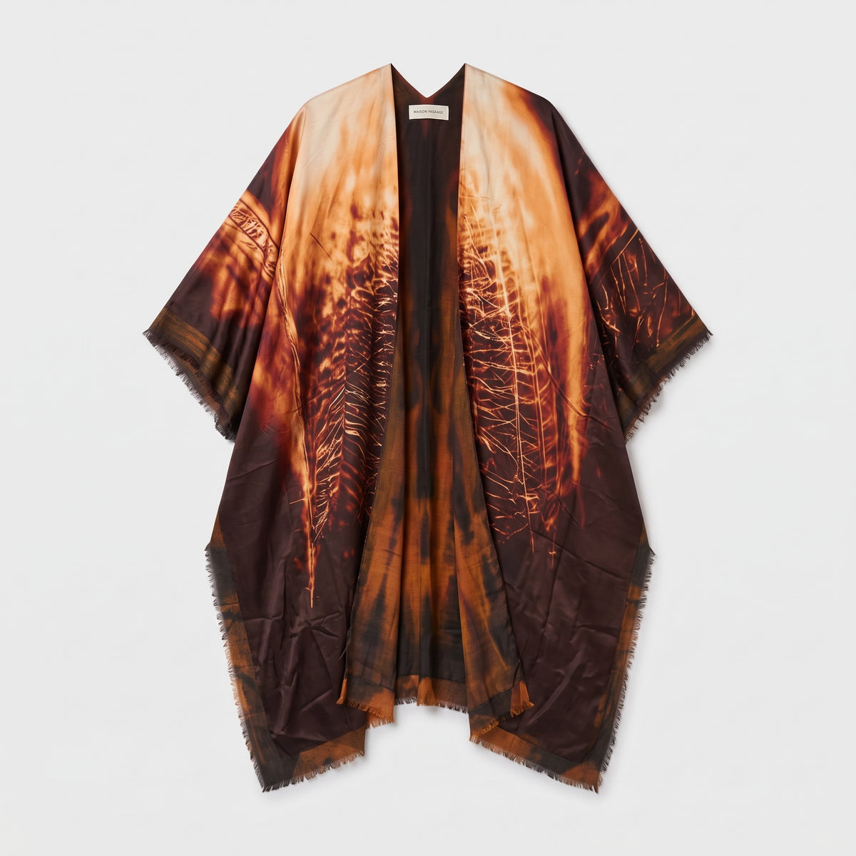 MAISON PASSAGE Dandelion Print Long Kimono