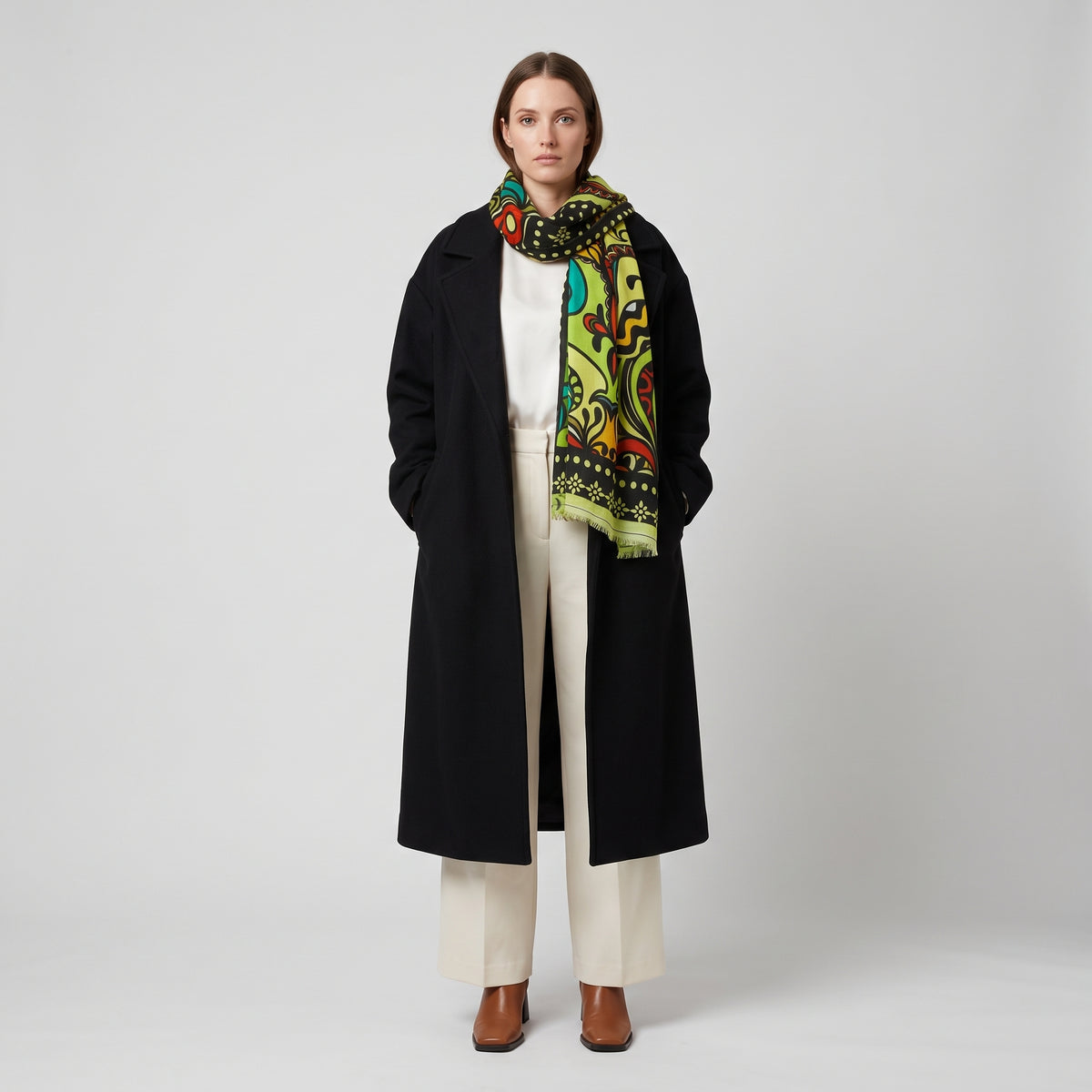 MAISON PASSAGE Vibrant Graphic Printed Scarf - view 2