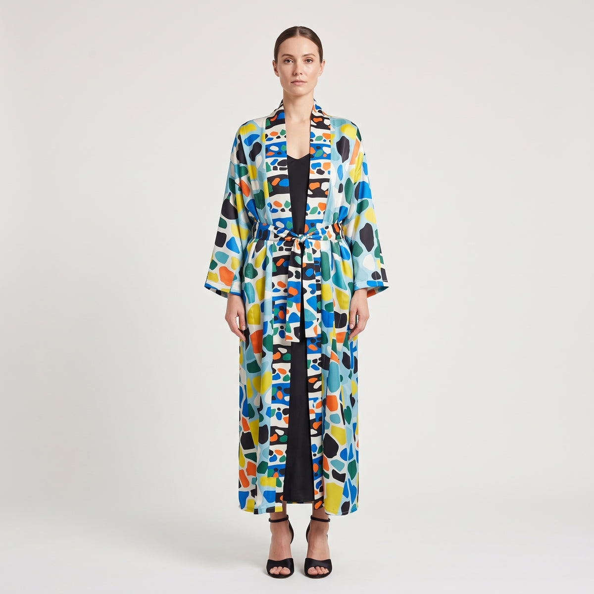 RIANNA NINA Vibrant Abstract Print Kimono - view 3