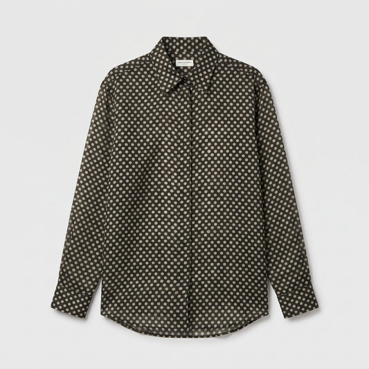 DRIES VAN NOTEN Sheer Polka Dot Clavel Shirt