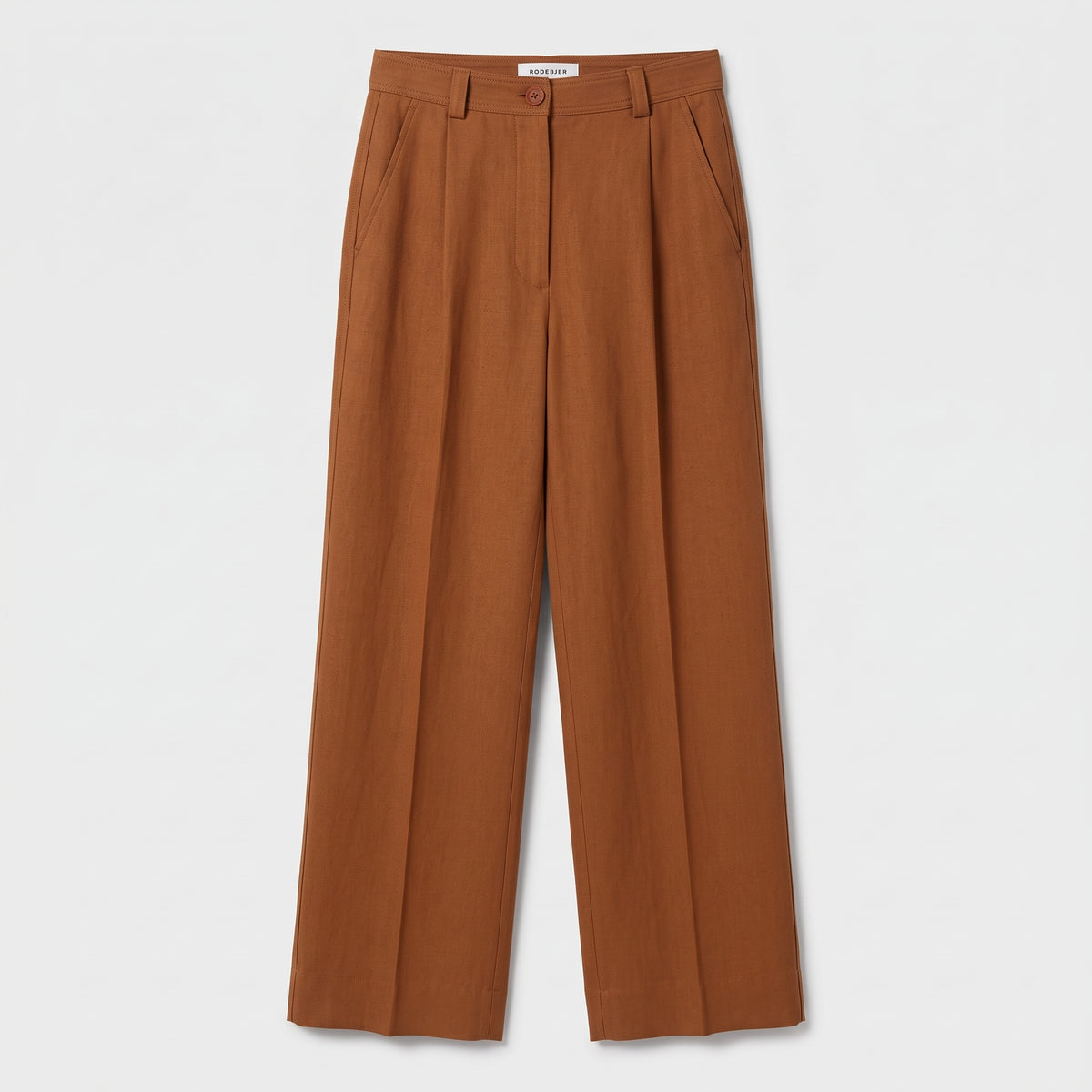 RODEBJER Addie Wide Leg Rust Trousers