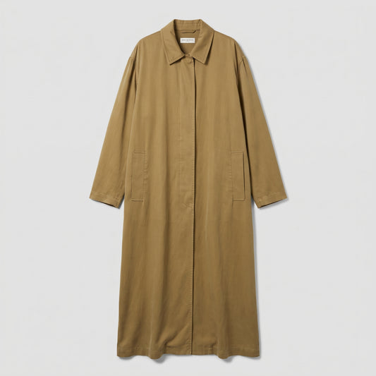 Umber Longline Trench Coat