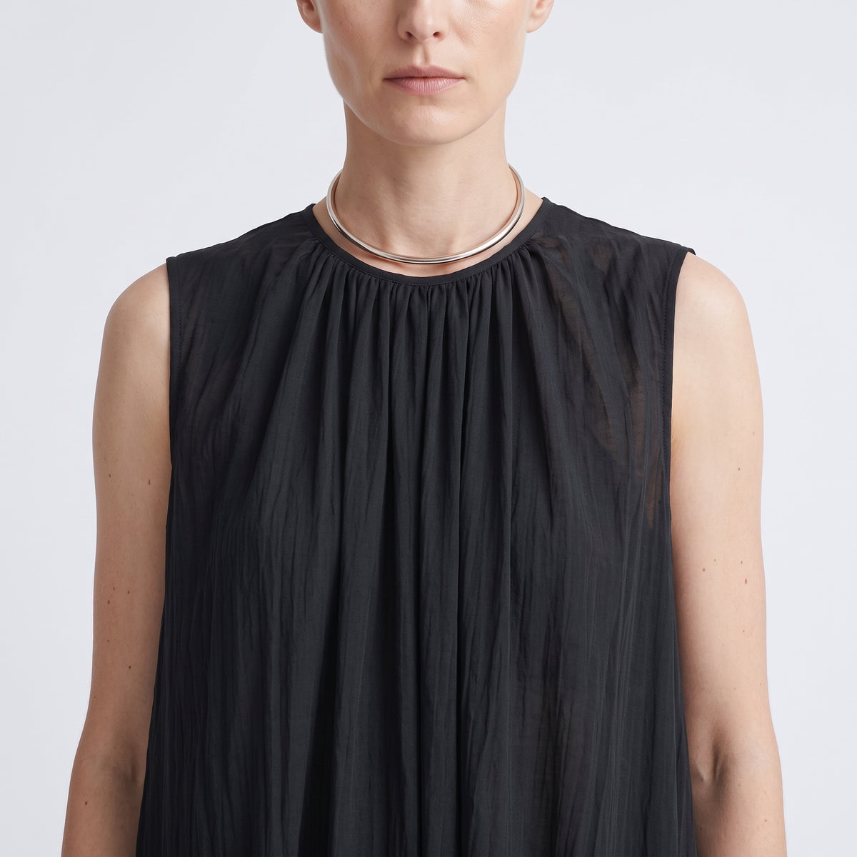 Lobelia Pleated Sleeveless Dress